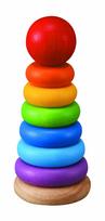 Žaislas Piramidė PlanToys PT5124 Įvairiaspalvė Medinė