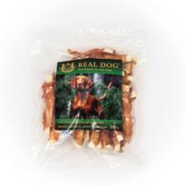 Menkės juostelės REAL DOG Snacks Apsuktos vištiena 500g