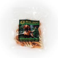Vištienos kulšelė ant kalcio kauliuko REAL DOG Snacks 500g