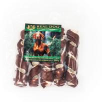 Žaliaminės odos ritinys su ėriena REAL DOG Snacks 18-20cm 500g