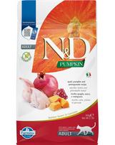 Sausas pašaras katėms FARMINA N&D PUMPKIN CAT Dry Quail&Pomegranate ADULT 300g