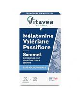 Maisto papildai miegui Vitavea Melatonine Valeriane Passiflore, 30vnt