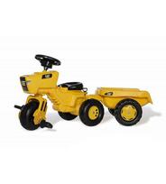Vaikiškas traktorius CAT su pedalais ir priekaba Rolly Toys rollyTrac, 2.5-5m.,