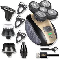 Barzdaskutė LIVMAN LK-1800 - 5in1 veido priežiūros rinkinys ir elektrinis skustuvas vyrams su įvairiais priedais