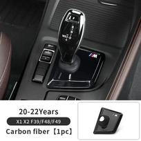 -Automobilio pavarų perjungimo rankenėlės skydelio dangtelis BMW X1 X2 F48 F39    LHD Automobilio centrinės konsolės pavarų perjungimo apsaugos priedai F48 F39 Black LHD