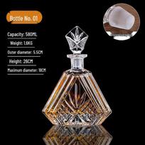 Premium Crystal Glass Whiskey Decanter