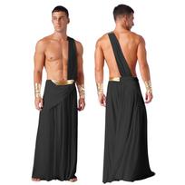 Vyriški Senovės Graikijos Dievo kostiumai Romos gladiatorių Helovino cosplay Viduramžių riterio kario vaidmenų žaidimo apranga karnavalo vakarėliui M balta