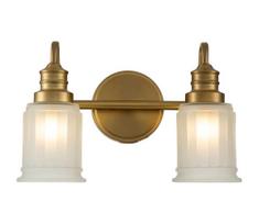 Quoizel QZ-SWELL2-BB-BATH-LED Vonios kambario sieninis šviestuvas SWELL 2xG9/3W/230V IP44 auksinis