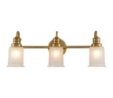 Quoizel QZ-SWELL3-BB-BATH-LED Vonios sieninis šviestuvas SWELL 3xG9/3W/230V IP44 auksinis