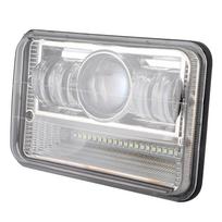 40W H4 LED Darbinis Žibintas Kvadratinis Aukštos/Žemos Srovės Prožektorius 6000k Universalus Off Road Visureigiui ATV Sunkvežimiams