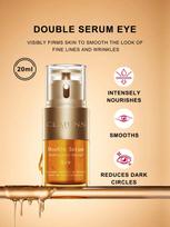 Clarins Dvigubas serumas akims 20 ml Stangrinantis paakių kontūro Anti-aging esencija 20ml