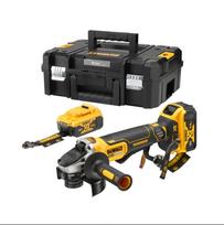 Akumuliatorinis kampinis šlifuoklis DeWalt DCG406P2LRT-XJ; 18 V; 125 mm; 2x5,0 Ah akum.