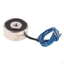 Nuolatinės srovės elektrinis magnetas solenoidas kėlimo cilindras elektromagnetas keltuvas laikiklis, sidabrinis DC 6V 50N