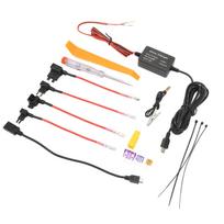 Dash Cam Hardwire Kit MINI USB Adapter 12V‑30V to 5V Safe for Mirror Cam GPS Navigator