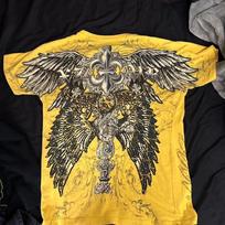 Retro angelo sparnai vyriški trumparankoviai Harajuku High Street Amerikietiška mada T-shirt vyrui moterims vasariniai viršutiniai drabužiai XXS