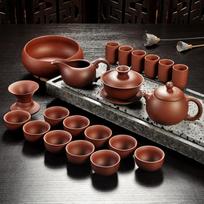Klasikinis Yixing Purple Smėlio arbatos rinkinys Juodos/raudonos keramikos Kung Fu arbatinukas rankų darbo arbatinukas Gaiwan Tureen arbatos ceremonija (Neįtraukite akmens stalo) see chart