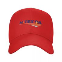 M TEX OIL LOGO beisbolo kepuraitė Juokingos kepurės dizainerio kepuraitė Unikalios kepurės Dizainerio vyriška moteriška