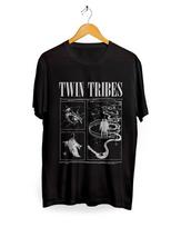 Kolekcija Twin Tribes Grupės Albumo Medvilninis Juodas S-5XL Unisex Marškinėliai BT441 Unisex Marškinėliai M