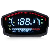 Universalus motociklo odometro matuoklis LED LCD skaitmeninis spidometro matuoklis tachometro prietaisas