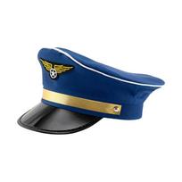 Thicken Fisherman Hat Outdoor Bucket Hat Pilot Uniform Hat Aviation Hat Unisex for Hiking and Travel mėlyna