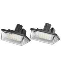 2 vnt. LED numerio ženklo apšvietimas, 6500K, mažai energijos sunaudojantis, tinkantis „Corolla Crown Starlet“ automobiliui.