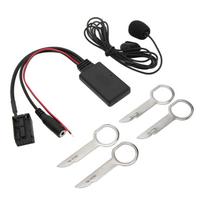 Belaidis Bluetooth AUX IN adapteris su laisvų rankų įranga ir mikrofonu, pakeičiantis Ford Focus 2004 m. ir vėlesnių modelių 6000CD