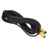 Car Video Extension Cable 4‑Pin 5m 16.4ft Male to Female Waterproof for Truck Trailer Bus Motorhome