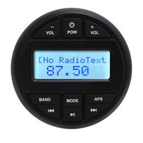 Marine MP3 Player Bluetooth Receiver Radio Gauge IPX6 Waterproof Digital Media Radio Gauge for Yacht Speedboat Motor