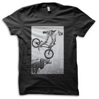 Stormtrooper BMX Bike Trick NYC Empire State Parody Star Wars T-shirt M5603 XL