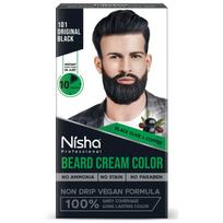 Nisha Barzdos Dažai Vyrams Originali Juoda 100% Padengia Žilus Plaukus Nenubėgantys Veganų Formulė 120g Pilnas Rinkinys Greitai Veikiantis