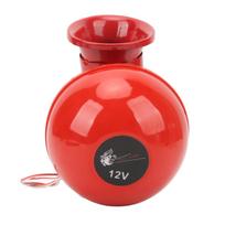 12V 115dB Retro Electric Bull Horn Red Car Loudspeaker Universal for ATV RV Boat Truck