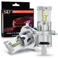 2 vnt. H4 LED priekinių žibintų lemputės Aukštos ir žemos šviesos 36000LM Canbus Turbo Automobilio Motociklo Žibintai Super Ryškūs Automobiliniai Moto Priekiniai Žibintai Plug&Play 6500K Baltos H4/9003/HB2 Hi/Lo