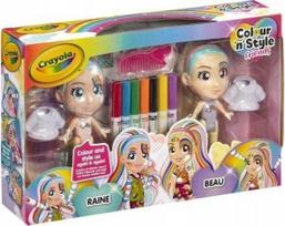 Lėlės Goliath Crayola Color n Style Rainbow Twins