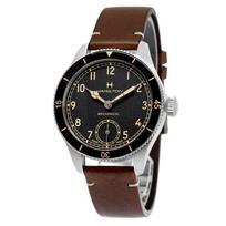 Hamilton Khaki Aviation Pilot Pioneer Black Dial Mechanical H76719530 100M vyriškas laikrodis juoda