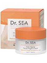 Naktinis kremas veidui Anti Aging Dr. Sea Retinolis, kolagenas ir hialurono rūgštis, 50 ml