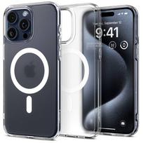 Spigen Ultra Hybrid Mag compatible case with MagSafe for IPHONE 16 Pro, frost clear