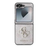 GUESS PU 4G Metal Logo Case for Samsung Galaxy Z Flip 6/7 FE / Pink
