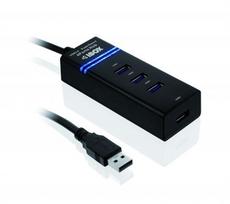 iBOX USB 3.0 IUH3FB Hub (4 x USB 3.0), black