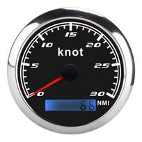 GPS Rodymo Spidometras 0–30 mazgų Nerūdijančio plieno IP67 atsparus vandeniui Automobiliui Sunkvežimiui Laivui Juodas juoda