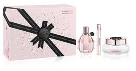 Rinkinys Viktor & Rolf Flowerbomb moterims: kvapusis vanduo EDP, 100 ml + kvapusis vanduo EDP, 10 ml + kūno kremas, 200 ml