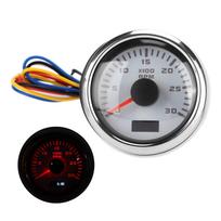 52 mm rodyklinis tachometro matuoklis, raudonas apšvietimas, universalus motociklui, sunkvežimiui, valčiai, benzininiam varikliui 9–30 V