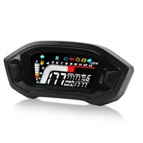Motociklo spidometras LCD skaitmeninis odometras tachometras RPM vandens temperatūros matuoklis vieno dviejų keturių cilindrų