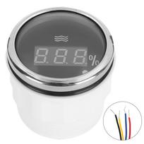 52 mm 2 colių skaitmeninis vandens lygio matuoklis, atsparus vandeniui, apsaugantis nuo rasojimo, su LED ekranu ir išmaniuoju signalu, skirtas automobiliams, valtims(Juodas ciferblatas 24033Ohm ) juoda