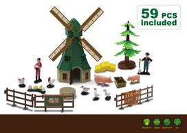 Fermos žaidimų rinkinys su malūnu – 59 dalys