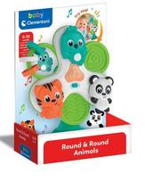 Clementoni Baby gyvūnų karuselė „Round & Round Animals“