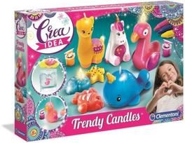 Žaislinės žvakės - žvakių kūrybos rinkinys "Clementoni Trendy Candles"