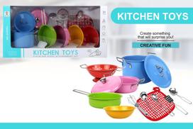 Žaislinis metalinių indų rinkinys (13 pcs)
