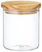 Stiklinis maisto laikymo indelis AMBITION NORDIC, su bambukiniu dangteliu, 675 ml