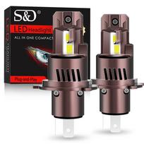 2 vnt. Canbus H4 LED priekinių žibintų lemputės Aukštos/žemos šviesos 30000LM Automobilio Motociklo Šviesos 24 vnt. 3570 CSP Turbo LED diodų lempos Auto Moto priekinis žibintas 6500K Baltas H4/9003/HB2 Hi/Lo