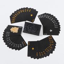 Black Rose Playing Card Game Card Group Waterproof Poker Suit Magic Dmagic Package Board Game Gift Collection juoda